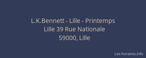 L.K.Bennett - Lille - Printemps