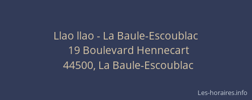 Llao llao - La Baule-Escoublac