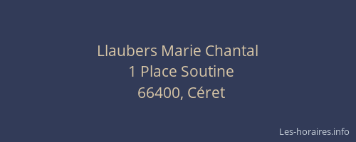 Llaubers Marie Chantal