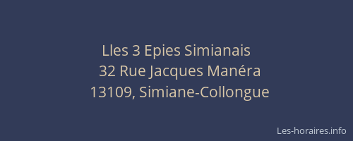 Lles 3 Epies Simianais