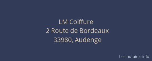 LM Coiffure