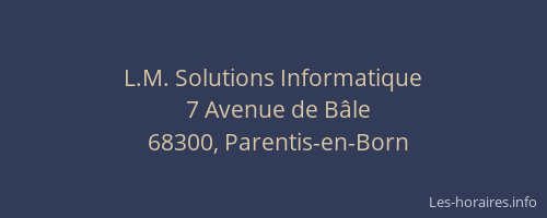 L.M. Solutions Informatique