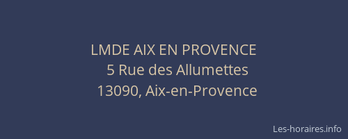 LMDE AIX EN PROVENCE
