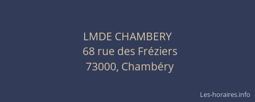 LMDE CHAMBERY