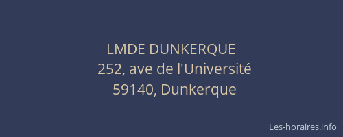 LMDE DUNKERQUE