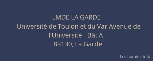 LMDE LA GARDE