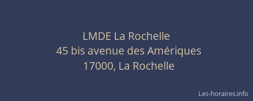 LMDE La Rochelle