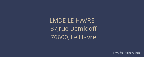 LMDE LE HAVRE