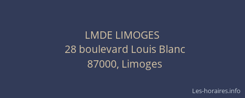 LMDE LIMOGES