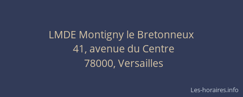 LMDE Montigny le Bretonneux