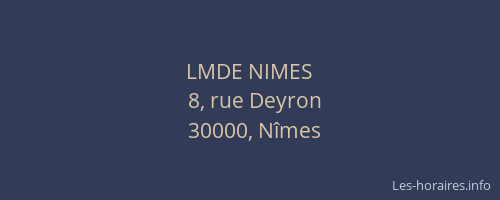 LMDE NIMES
