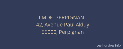 LMDE  PERPIGNAN