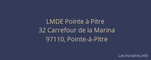 LMDE Pointe à Pitre
