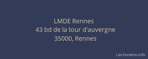 LMDE Rennes