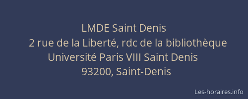 LMDE Saint Denis