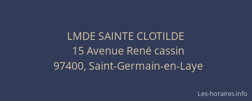 LMDE SAINTE CLOTILDE