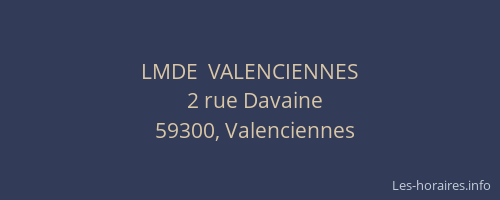 LMDE  VALENCIENNES