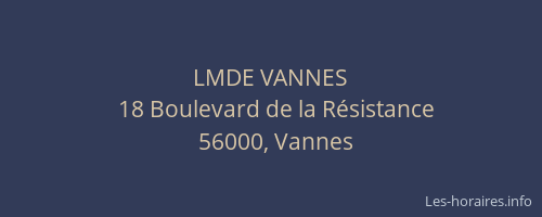 LMDE VANNES