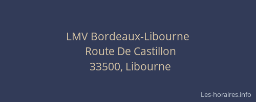 LMV Bordeaux-Libourne