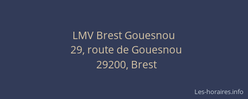 LMV Brest Gouesnou