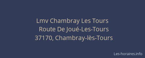 Lmv Chambray Les Tours