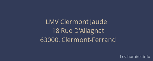 LMV Clermont Jaude