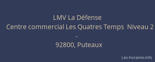 LMV La Défense