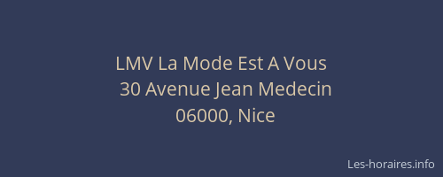 LMV La Mode Est A Vous