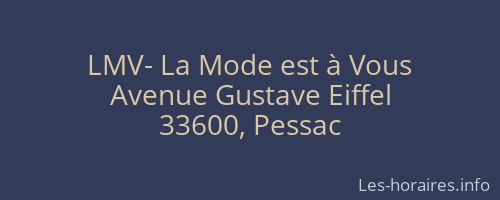 LMV- La Mode est à Vous