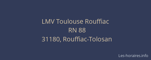 LMV Toulouse Rouffiac