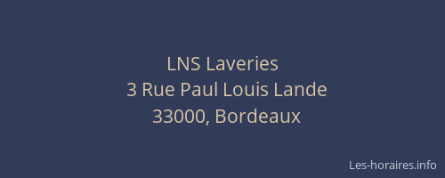 LNS Laveries