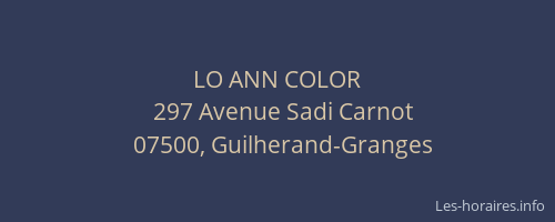 LO ANN COLOR
