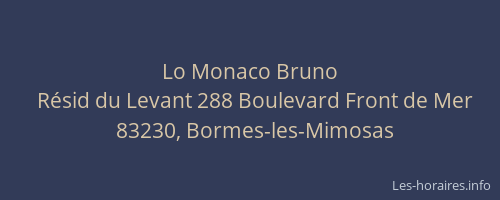 Lo Monaco Bruno