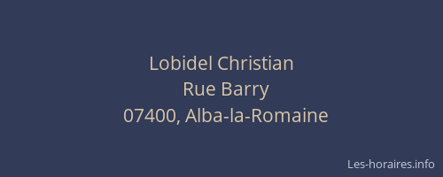 Lobidel Christian