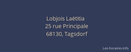 Lobjois Laëtitia