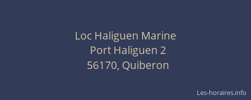 Loc Haliguen Marine