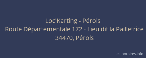 Loc'Karting - Pérols