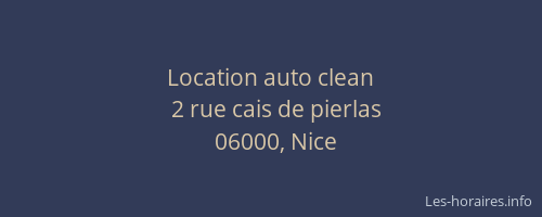 Location auto clean