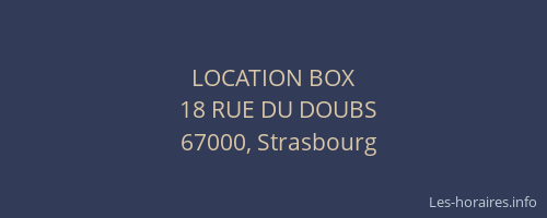 LOCATION BOX