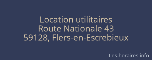 Location utilitaires