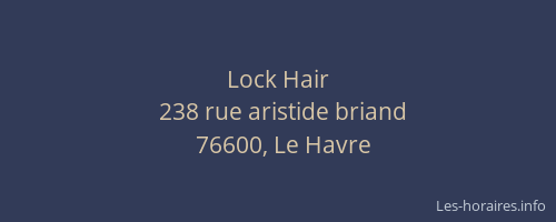 Lock Hair