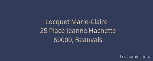 Locquet Marie-Claire