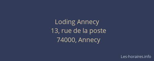 Loding Annecy