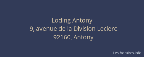Loding Antony