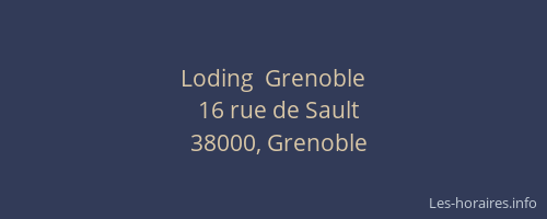 Loding  Grenoble