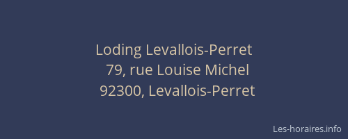 Loding Levallois-Perret