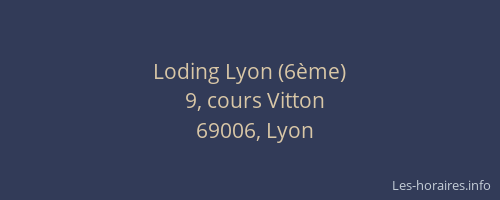 Loding Lyon (6ème)