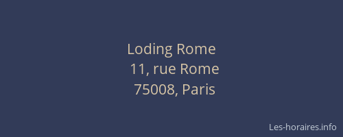 Loding Rome