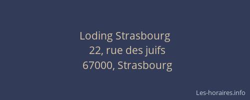 Loding Strasbourg