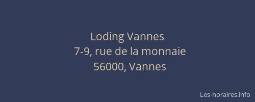 Loding Vannes